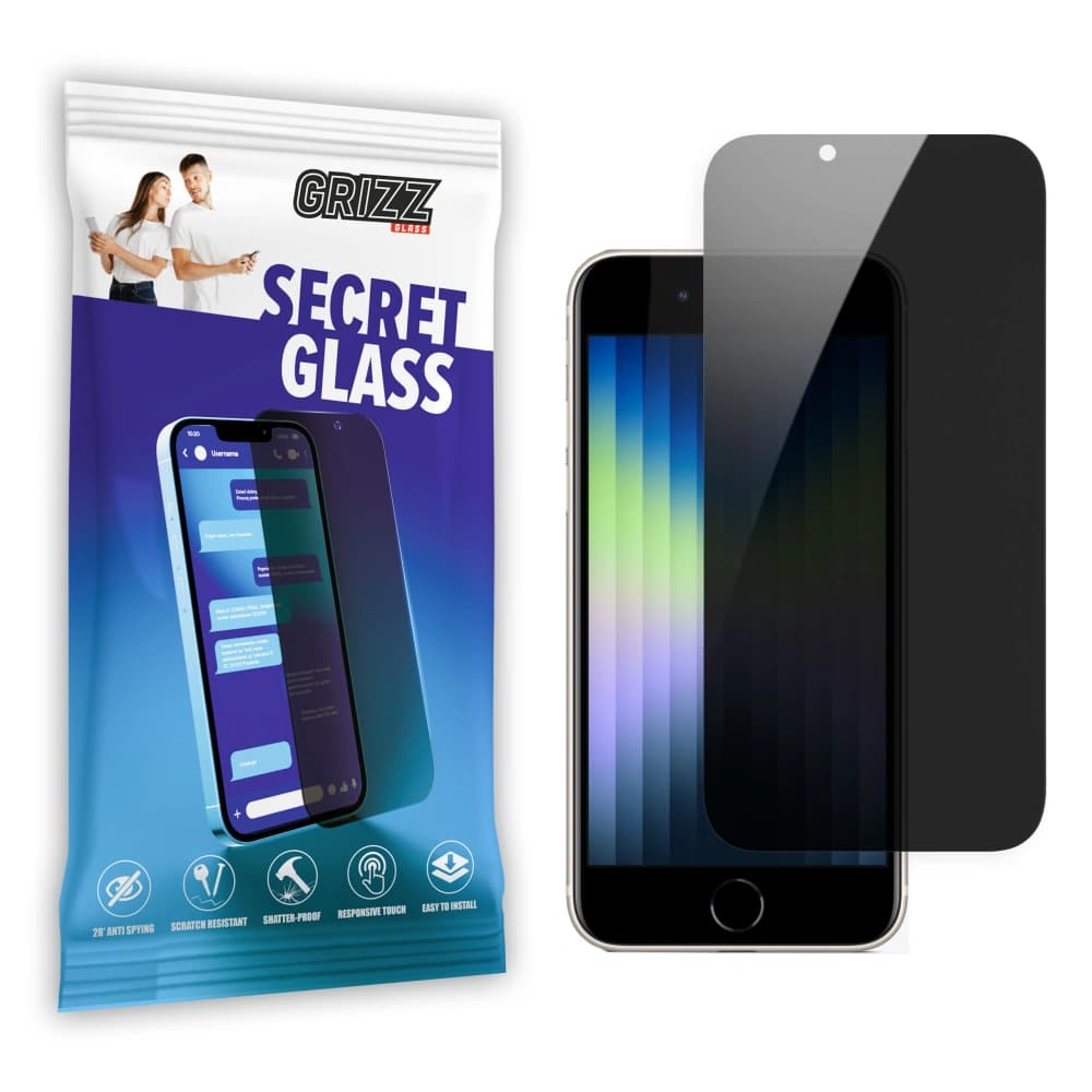 GrizzGlass Matte SecretGlass Apple iPhone SE 2022 - 1
