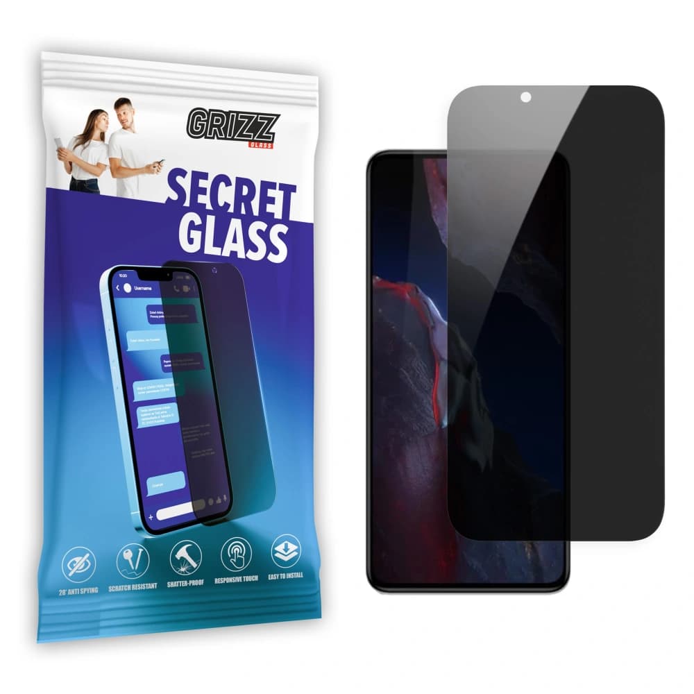 Matowe szkło prywatyzujące GrizzGlass SecretGlass do Xiaomi Poco X3 Pro - 1