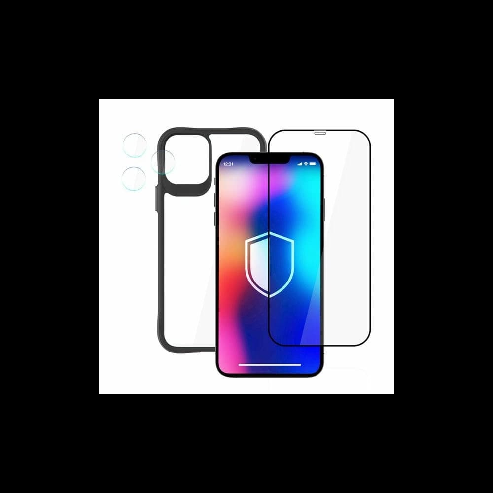 3MK Comfort Set 4in1 Case + Camera Glass + Screen Glass Apple iPhone 12 - 4