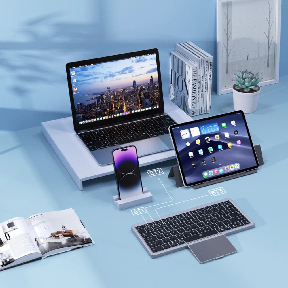 Dux Ducis OK Series Wireless Keyboard Bluetooth Touchpad black - 9