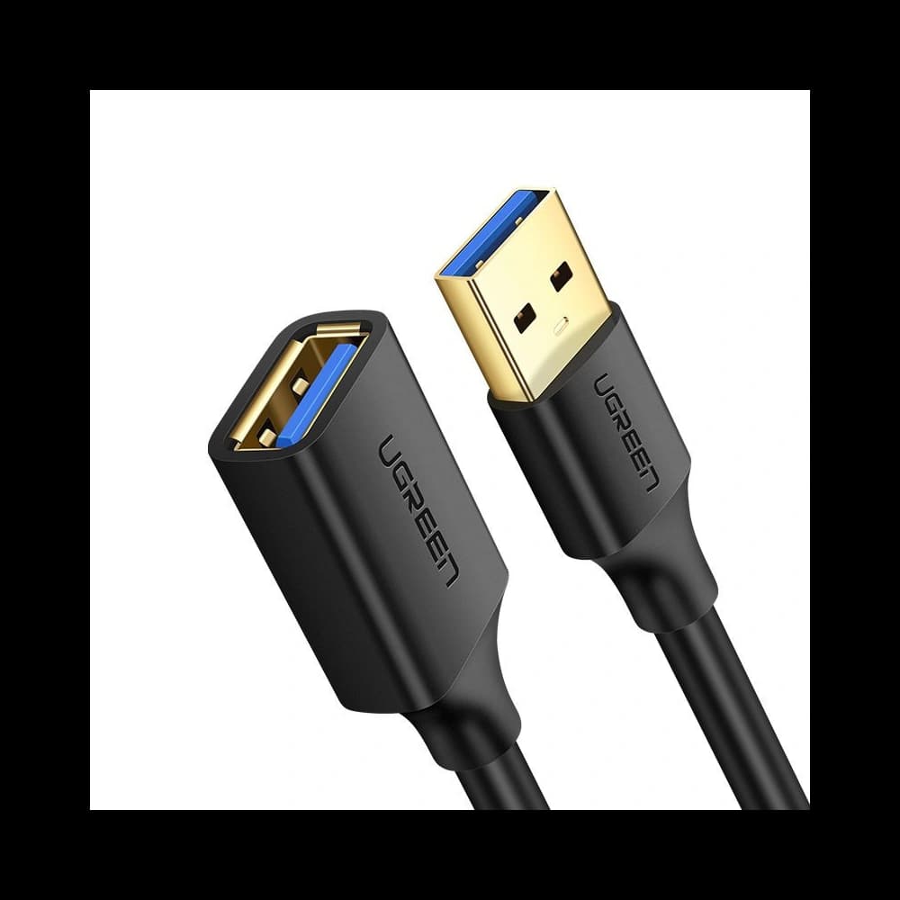 UGREEN US129 USB-A 3.0/USB-A 3.0 Verlängerungskabel 2m schwarz - 1