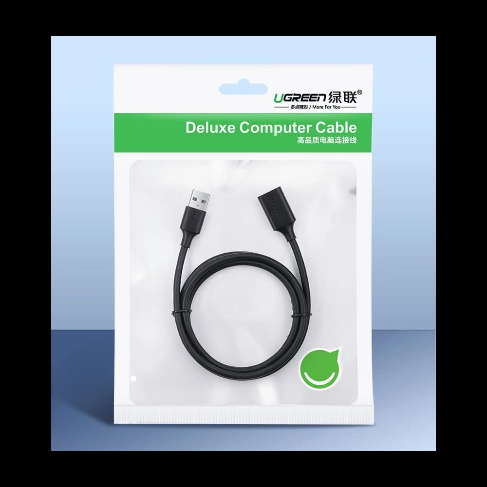 UGREEN US129 USB-A 3.0/USB-A 3.0 Verlängerungskabel 2m schwarz - 5