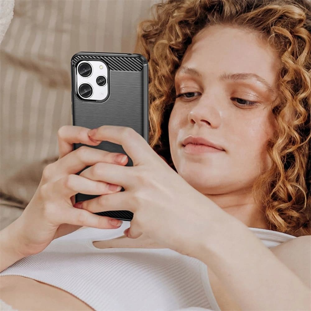 Etui Tech-Protect TPUCarbon Xiaomi Redmi 12 Černá - 6