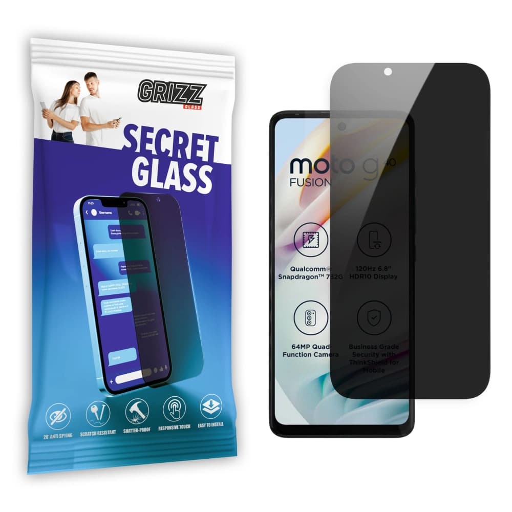 GrizzGlass Matte SecretGlass Motorola Moto G40 Fusion - 1
