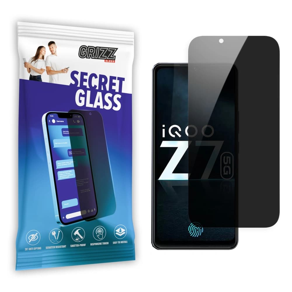 Matowe szkło prywatyzujące GrizzGlass SecretGlass do Vivo IQOO Z7 - 1