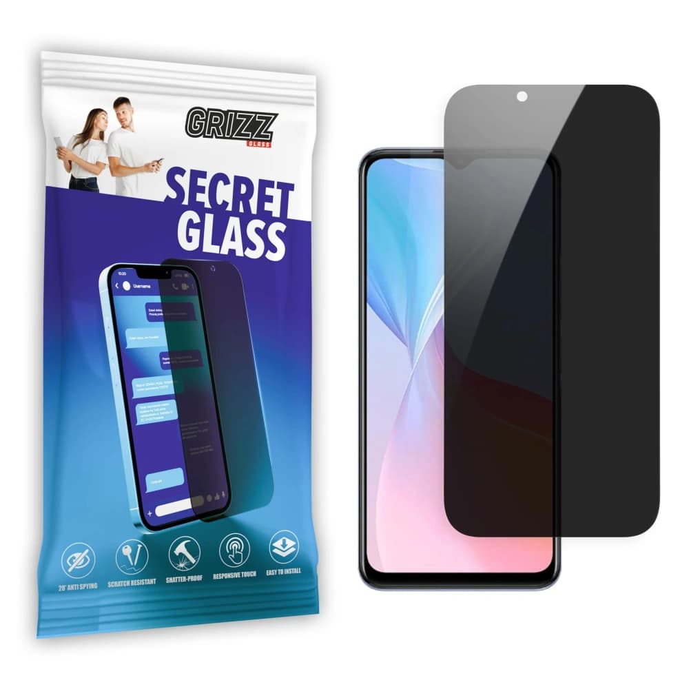 Matowe szkło prywatyzujące GrizzGlass SecretGlass do Vivo T1x 5G - 1
