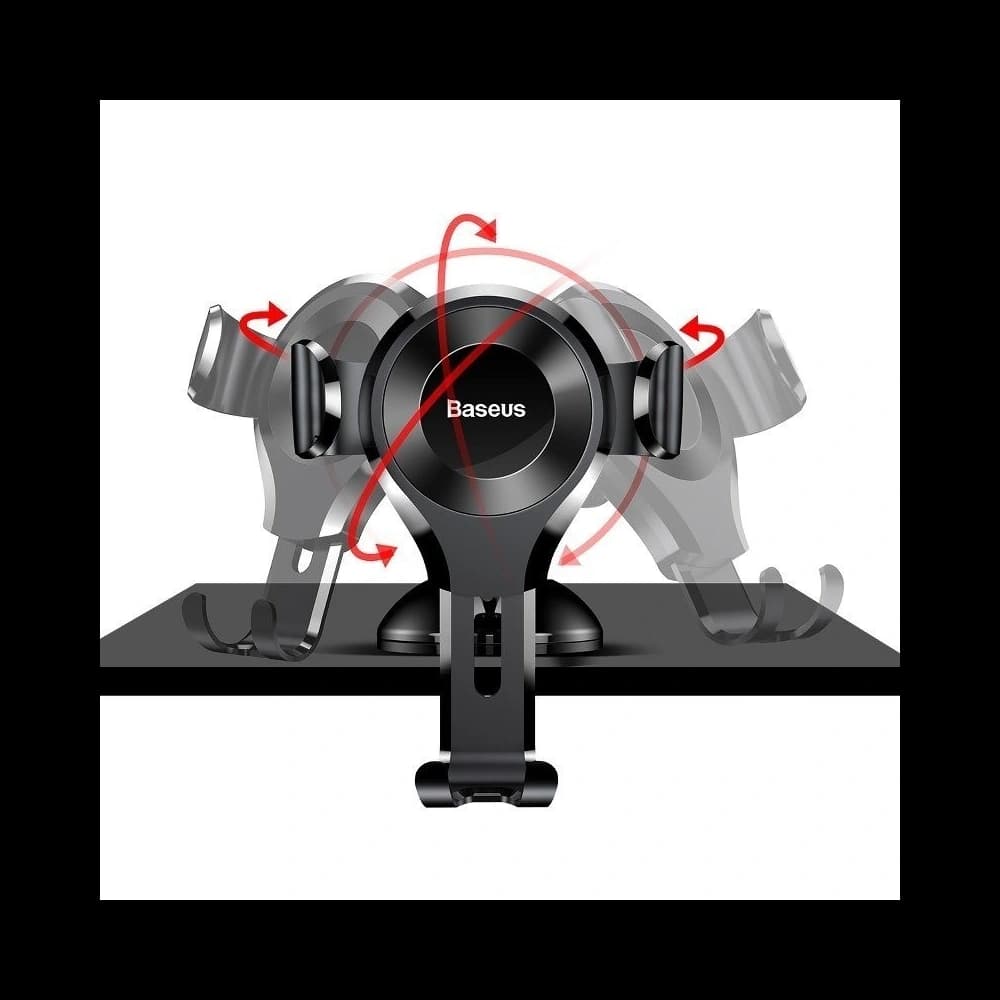 Automobilní gravitační držák Baseus Osculum na telefon (černý) - 4
