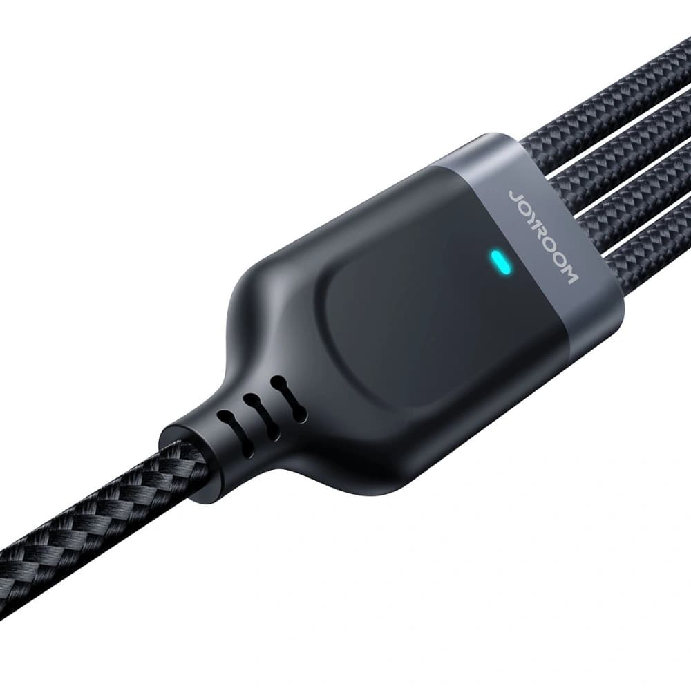 Kabel Joyroom S-1T4018A18 4w1 USB-A/2x USB-C - Lightning - microUSB 1.2m černý - 2