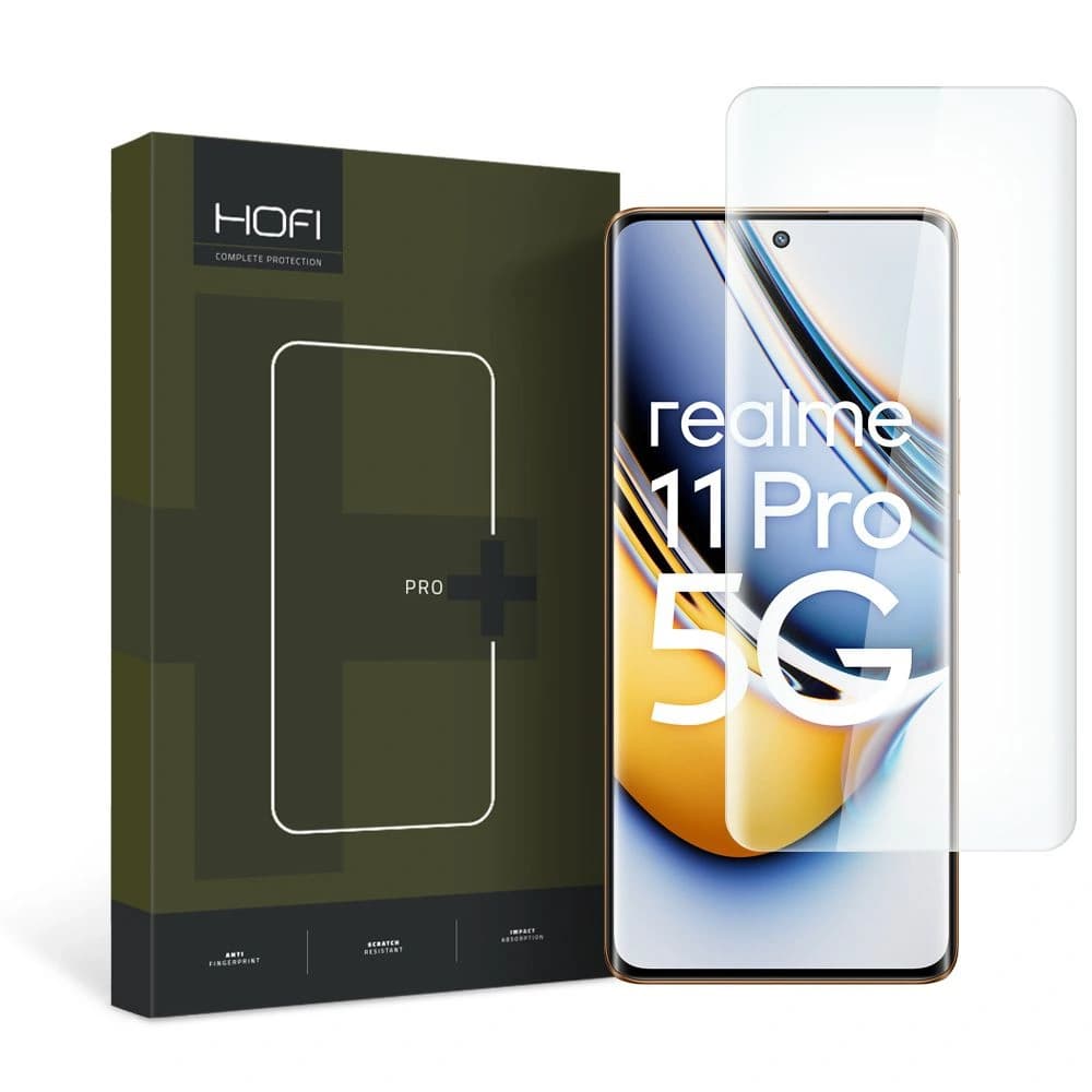 Hofi UV Glass Pro+ Realme 11 Pro 5G/11 Pro+ Plus 5G Clear - 1