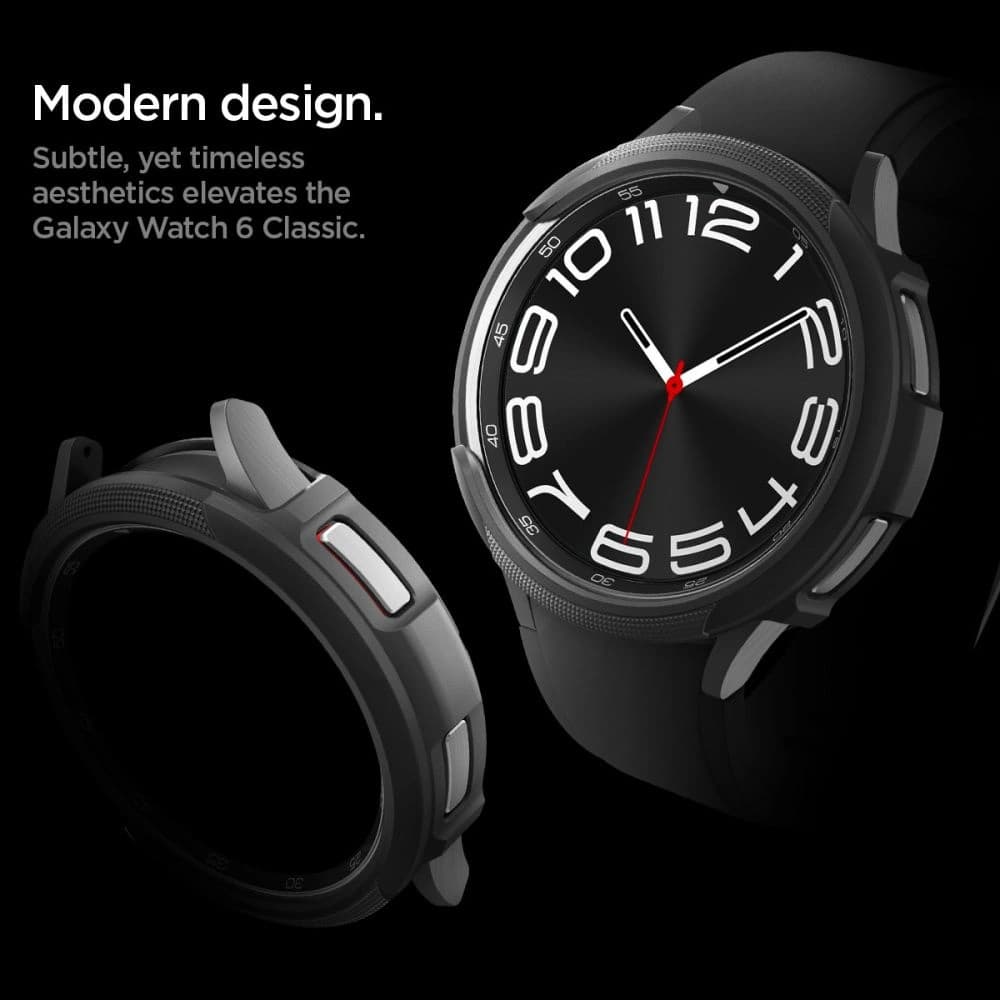 Spigen Samsung Gehäuse Liquid Air Galaxy Watch 6 Classic 47mm Matt Schwarz - 13
