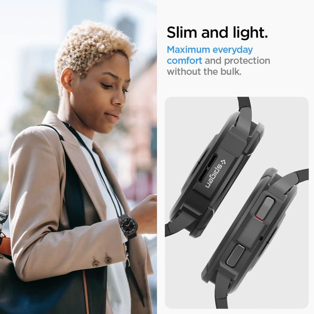 Spigen Samsung Gehäuse Liquid Air Galaxy Watch 6 Classic 47mm Matt Schwarz - 17