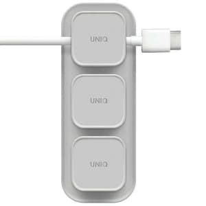 UNIQ Pod Mag Kabelorganisator + Sockel grau/kreidegrau