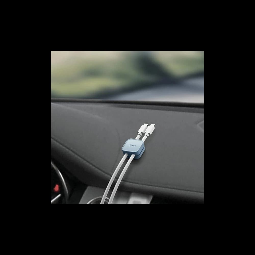 Organizer UNIQ Selbstklebend für Kabel blau/arctic blue [8szt.] - 1