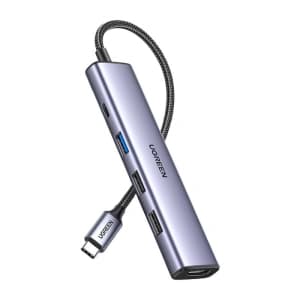 Adaptér UGREEN CM478 hub USB-C na HDMI, USB-A 3.0, 2xUSB-A 2.0, PD
