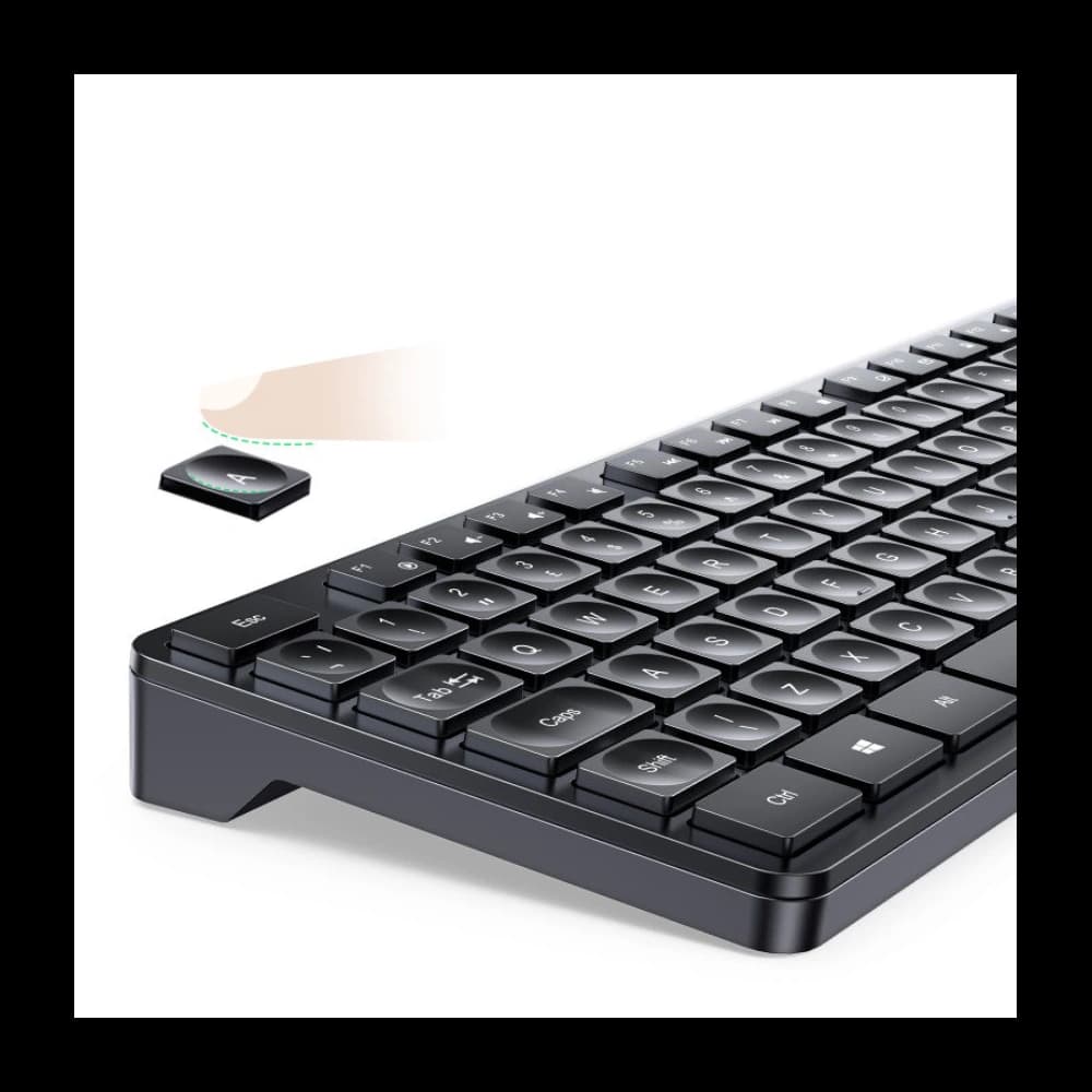 Wireless 2-in-1 set UGREEN MK006 mouse + keyboard 2.4GHz plug&play black - 4