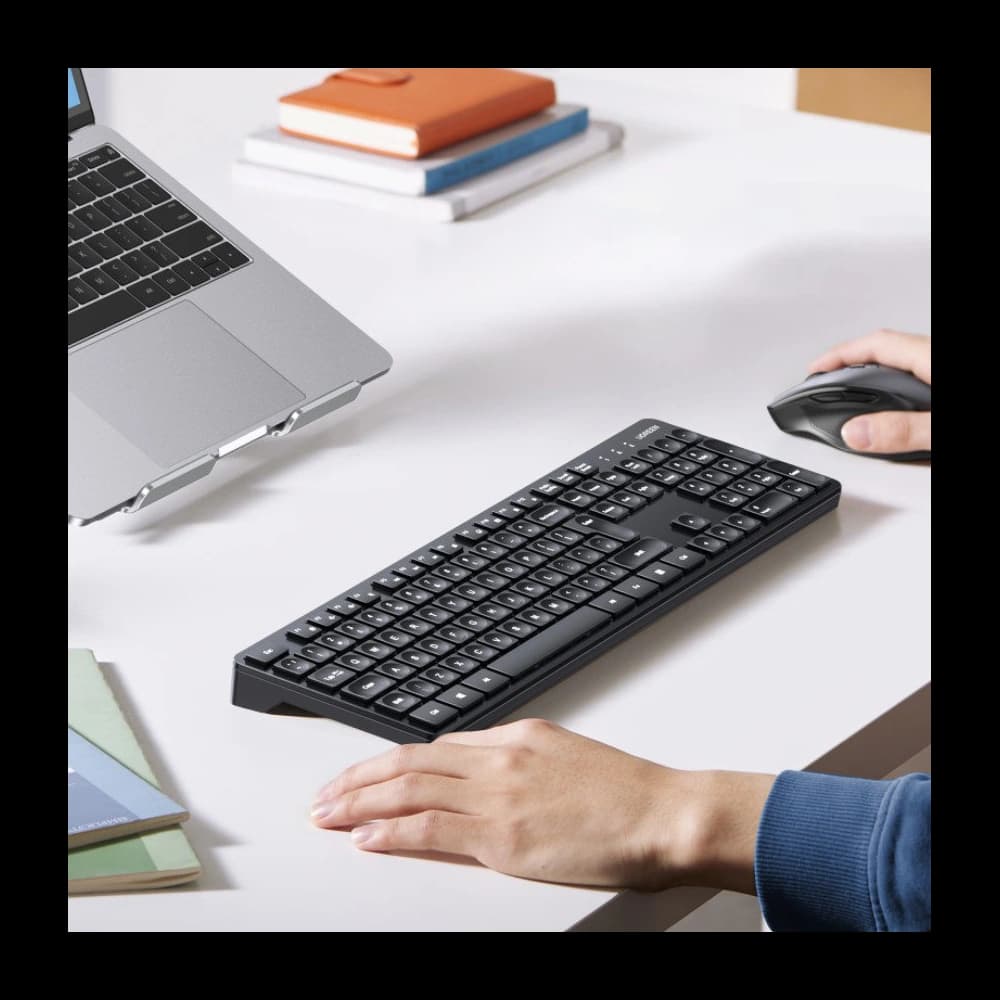 Wireless 2-in-1 set UGREEN MK006 mouse + keyboard 2.4GHz plug&play black - 9