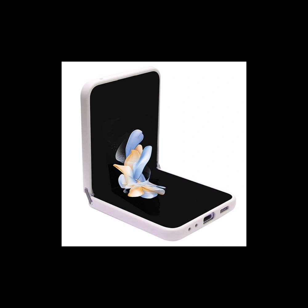 Guess GUHCZF5P4TDPP Samsung Galaxy Z Flip 5 hardcase Leather 4G Triangle Strass pink - 4