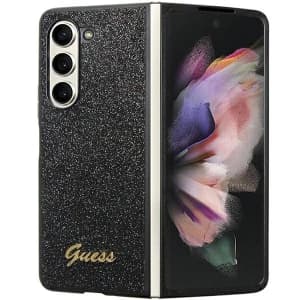 Guess GUHCZFD5HGGSHK Samsung Galaxy Z Fold 5 hardcase Glitter Script black