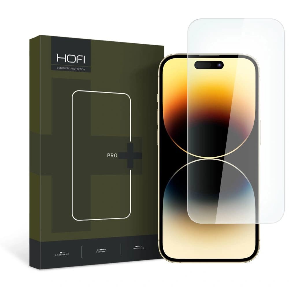 Gehärtetes Glas Hofi Glass Pro+ Apple iPhone 15 klar - 1
