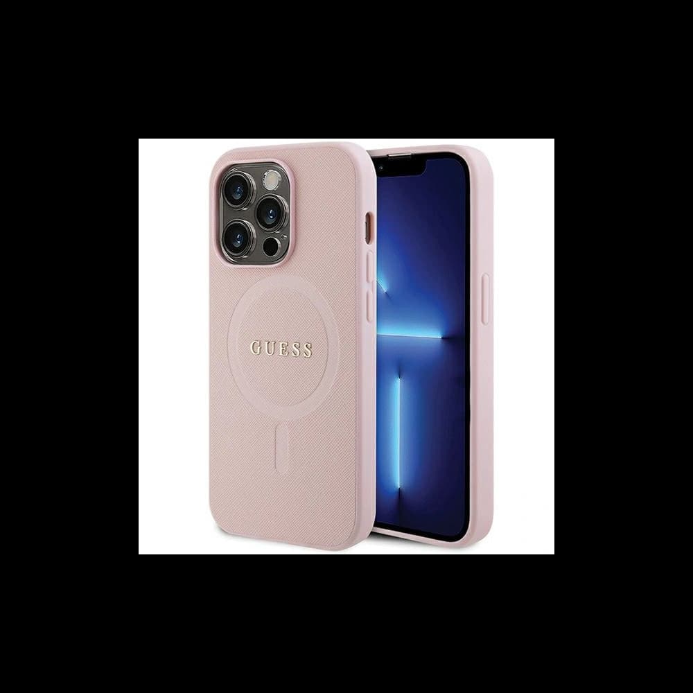 Guess GUHMP13LPSAHMCP Apple iPhone 13/13 Pro hardcase Saffiano MagSafe pink - 1