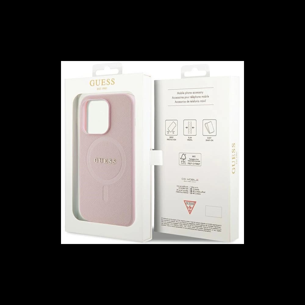 Guess GUHMP13LPSAHMCP Apple iPhone 13/13 Pro hardcase Saffiano MagSafe pink - 8
