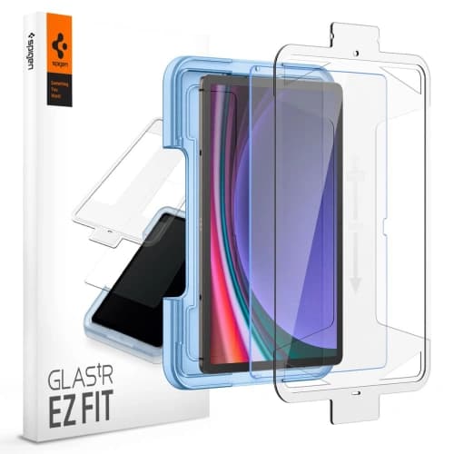 Gehärtetes Glas Spigen GLAS.tR ez Fit Samsung Galaxy Tab S9 / S9 FE / S10 FE / S10 Lite Klar