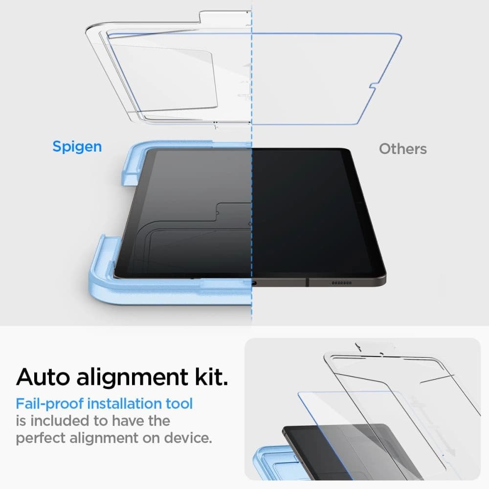 Gehärtetes Glas Spigen GLAS.tR ez Fit Samsung Galaxy Tab S9 / S9 FE / S10 FE / S10 Lite Klar - 8