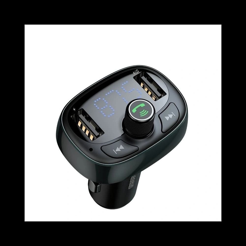 Baseus FM transmitter s Bluetooth USB microSD (modrý) - 1