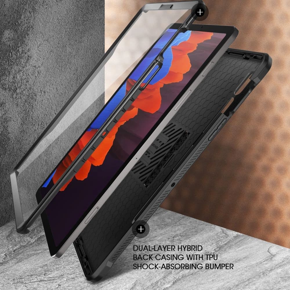 Case Supcase Unicorn Beetle Pro Samsung Galaxy Tab S9 11.0 Schwarz - 4