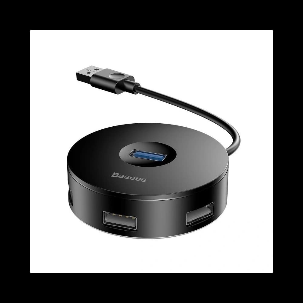 Baseus Hub 4in1 USB 3.0 + 3x USB 2.0 15cm Black - 1