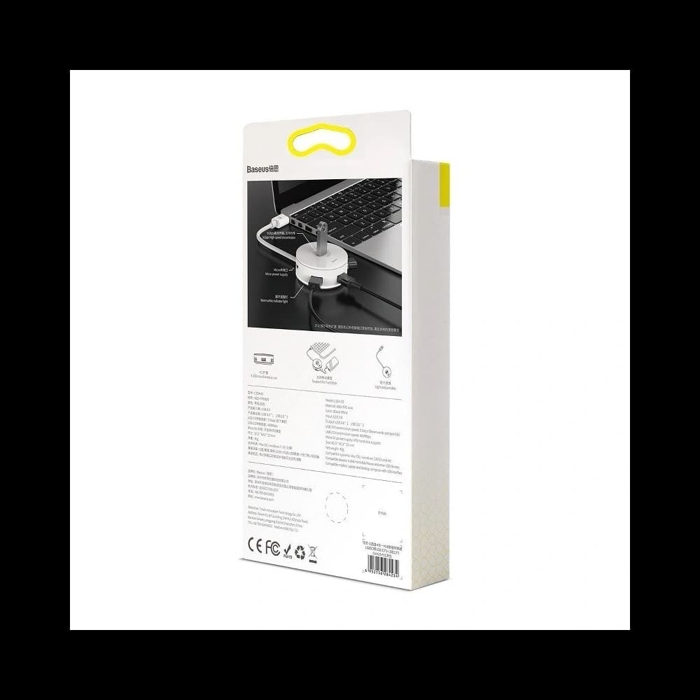 Baseus Hub 4in1 USB 3.0 + 3x USB 2.0 15cm Black - 7
