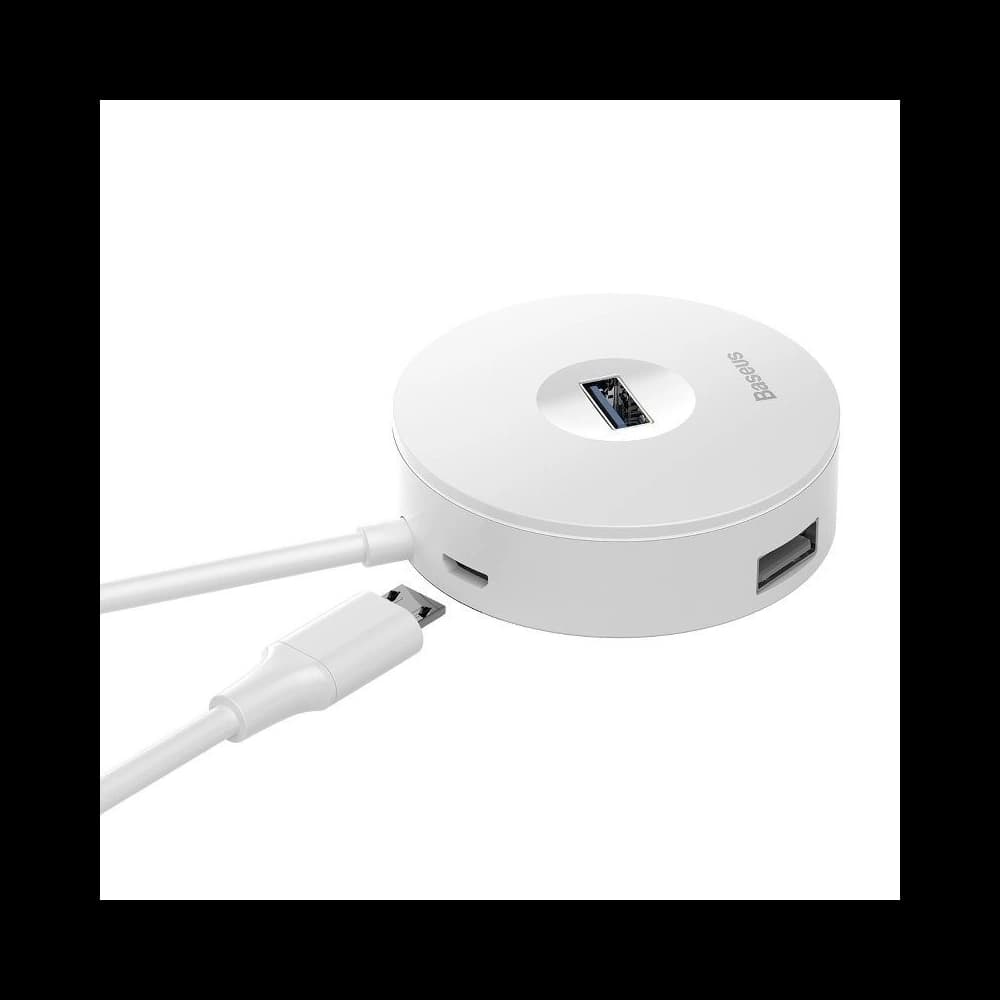 Hub 4w1 USB-C do USB 3.0 + 3x USB 2.0 Baseus 15cm (bílý) - 4