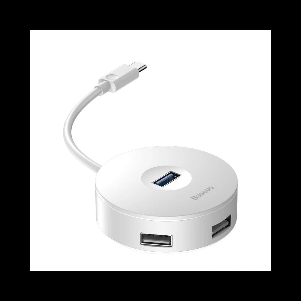 Hub 4w1 USB-C do USB 3.0 + 3x USB 2.0 Baseus 15cm (bílý) - 5