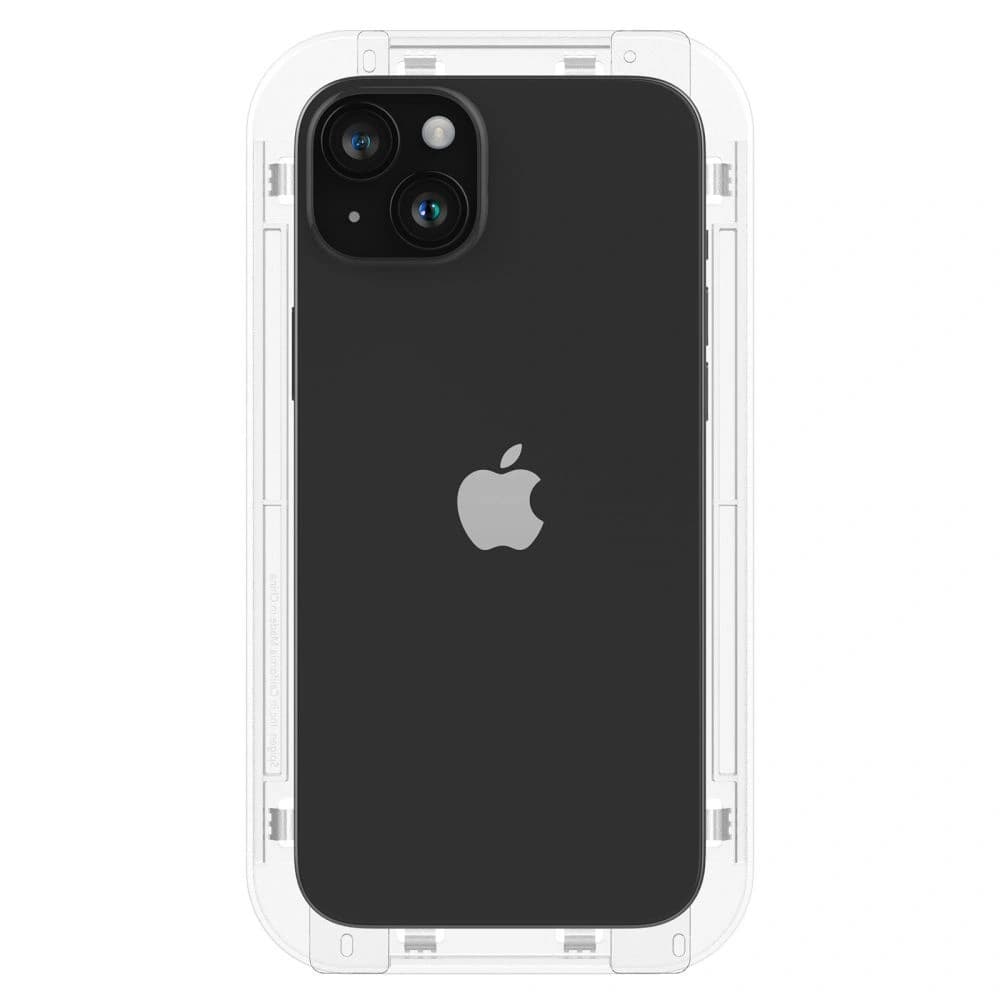 Spigen Apple Sticlă călită GLAS.tR ez Fit FC iPhone 15 Negru - 7