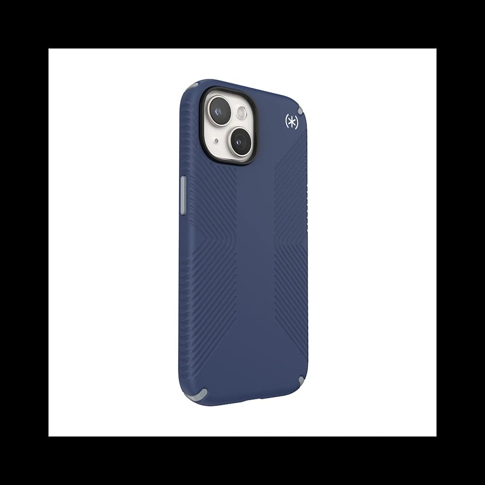 Tok Speck Presidio2 Grip MagSafe Apple iPhone 15 (Tengerész Kék/Porszürke/Fehér) - 3