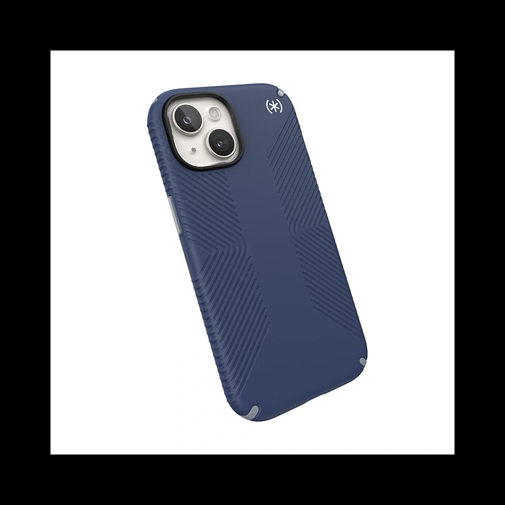 Tok Speck Presidio2 Grip MagSafe Apple iPhone 15 (Tengerész Kék/Porszürke/Fehér) - 4