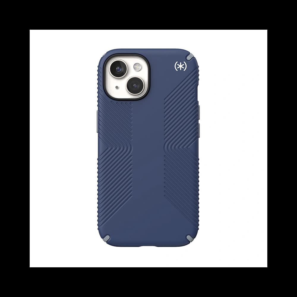 Tok Speck Presidio2 Grip MagSafe Apple iPhone 15 (Tengerész Kék/Porszürke/Fehér) - 6