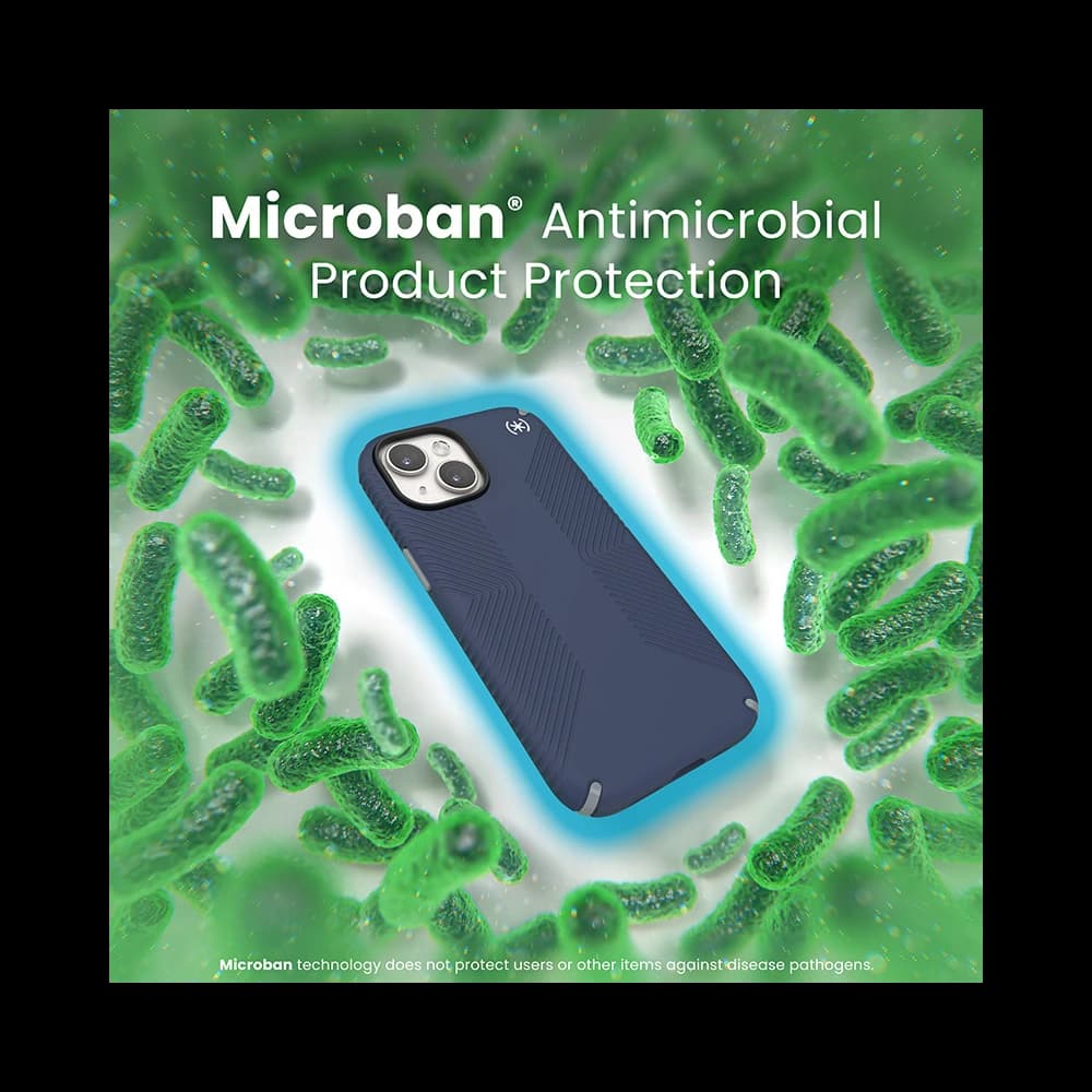 Tok Speck Presidio2 Grip MagSafe Apple iPhone 15 (Tengerész Kék/Porszürke/Fehér) - 9