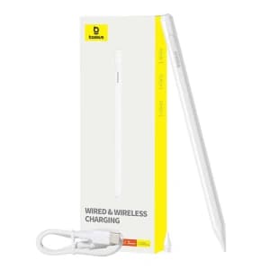 Baseus Smooth Writing Series stylus with wireless and wired charging (White)
