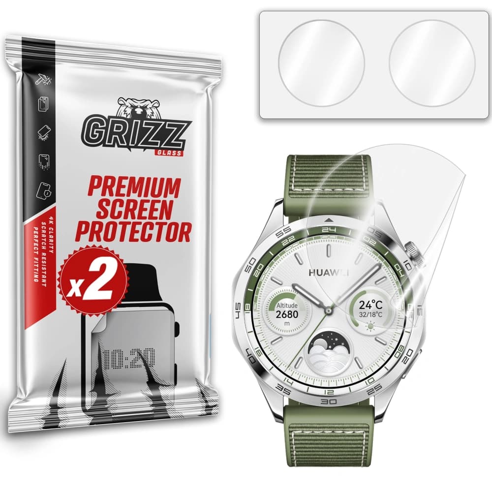 Keramische Folie GrizzGlass CeramicFilm für Huawei Watch GT 4 46mm - 1