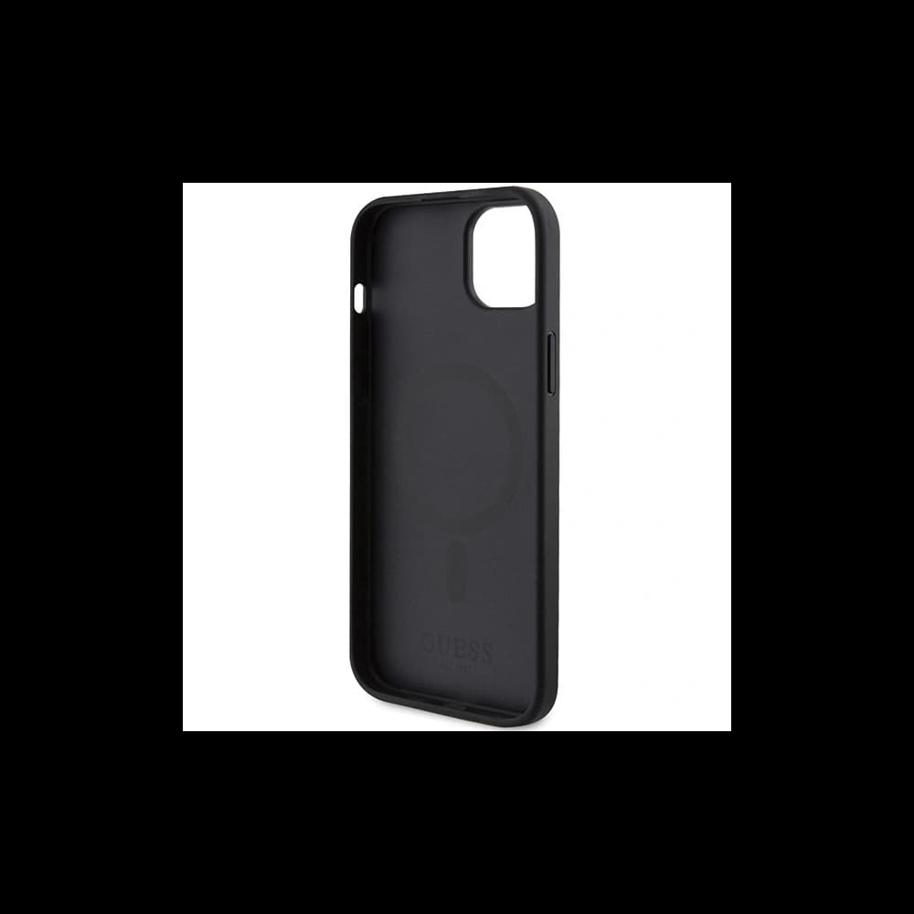 Case Guess GUHMP15MPSAHMCK Apple iPhone 15 Plus / 14 Plus Hartschale Saffiano MagSafe schwarz/black - 7