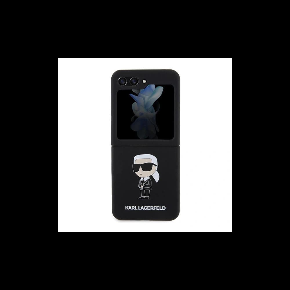 Karl Lagerfeld KLHCZF5SNIKBCK Samsung Galaxy Z Flip5 hardcase Silicone Ikonik black - 2