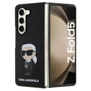 Karl Lagerfeld KLHCZFD5SNIKBCK Samsung Galaxy Z Fold5 hardcase Silicone Ikonik black