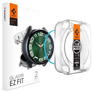 Gehärtetes Glas Spigen GLAS.tR ez Fit Samsung Galaxy Watch 6 Classic (47mm) Klar [2 PACK]