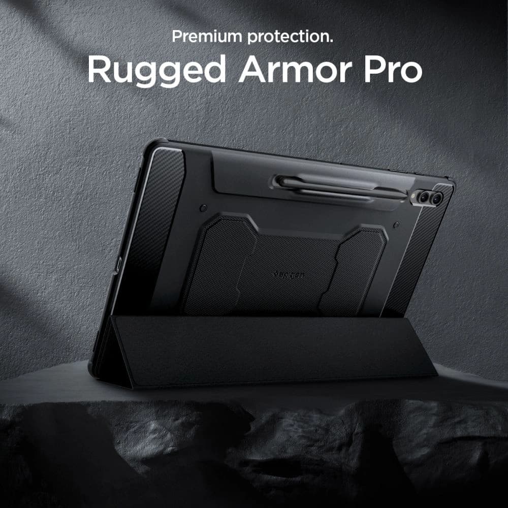 Etui Spigen Rugged Armor Pro Samsung Galaxy Tab S8 Ultra / S9 Ultra / S10 Ultra 14.6 Fekete - 13