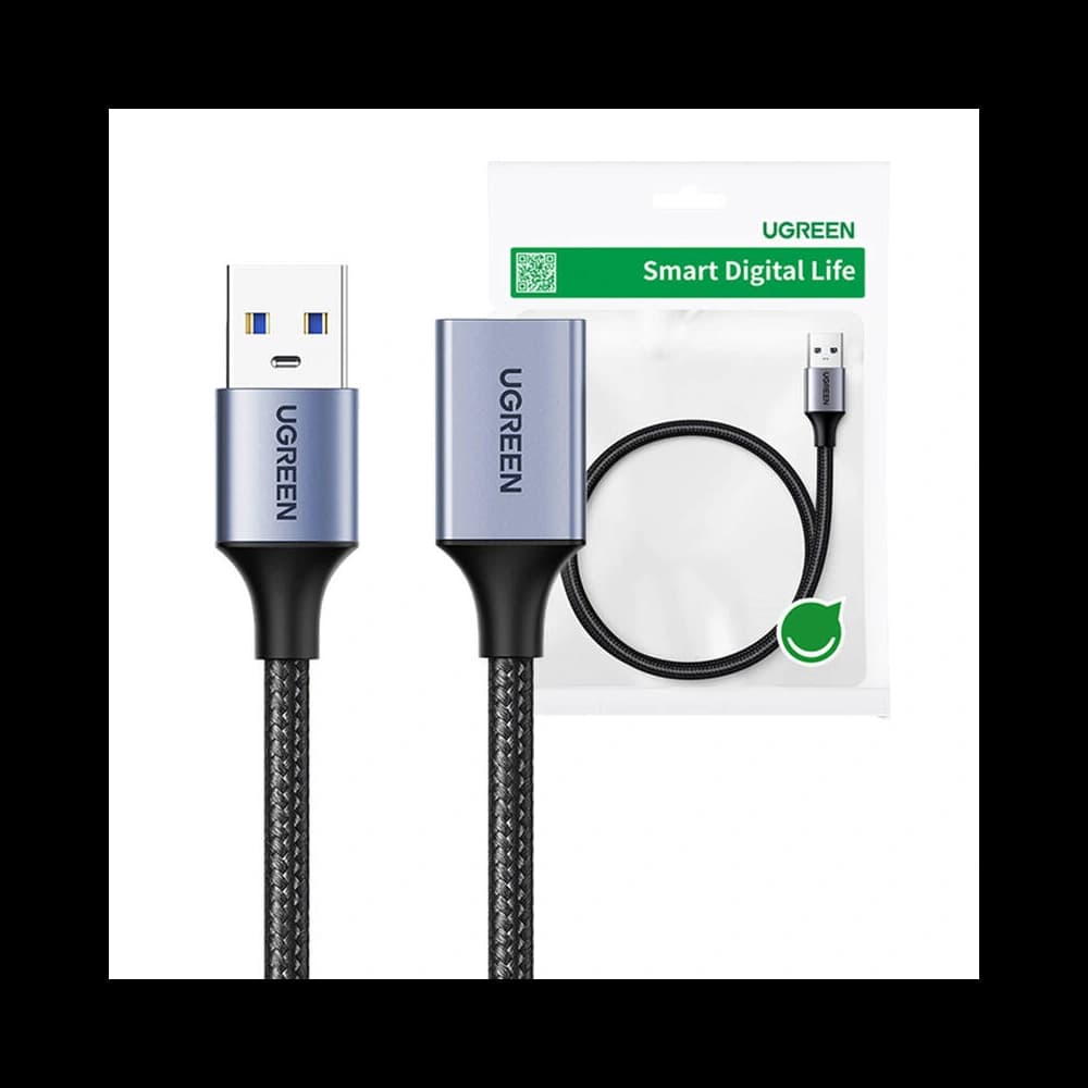 UGREEN US115 USB-A 3.0 Verlängerungskabel, 5m (schwarz) - 1