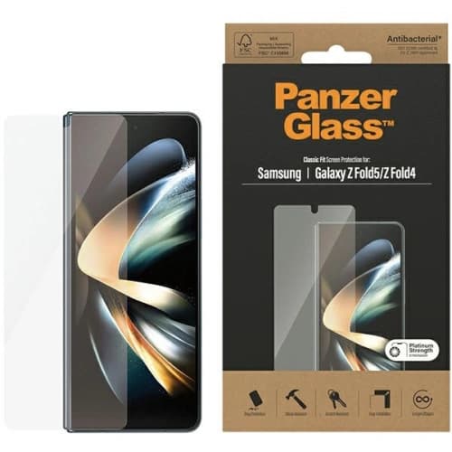 PanzerGlass Samsung Sticlă călită Classic Fit Galaxy Z Fold5 / Fold4 Ecran de protecție Antibacterian