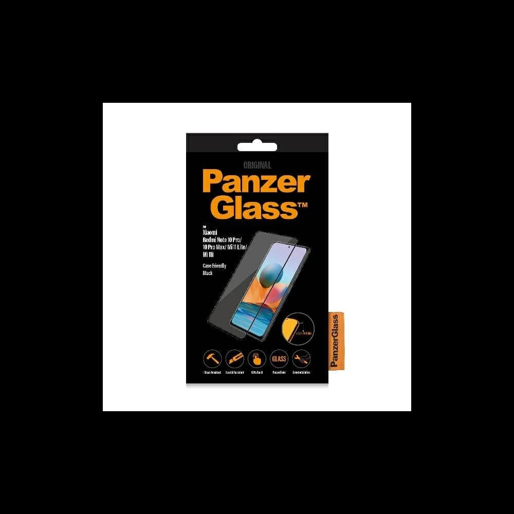 Gehärtetes Glas PanzerGlass E2E Regular Xiaomi Redmi Note 10 Pro / 10 Pro Max / Mi 11i / Poco F3 Case Friendly schwarz - 3