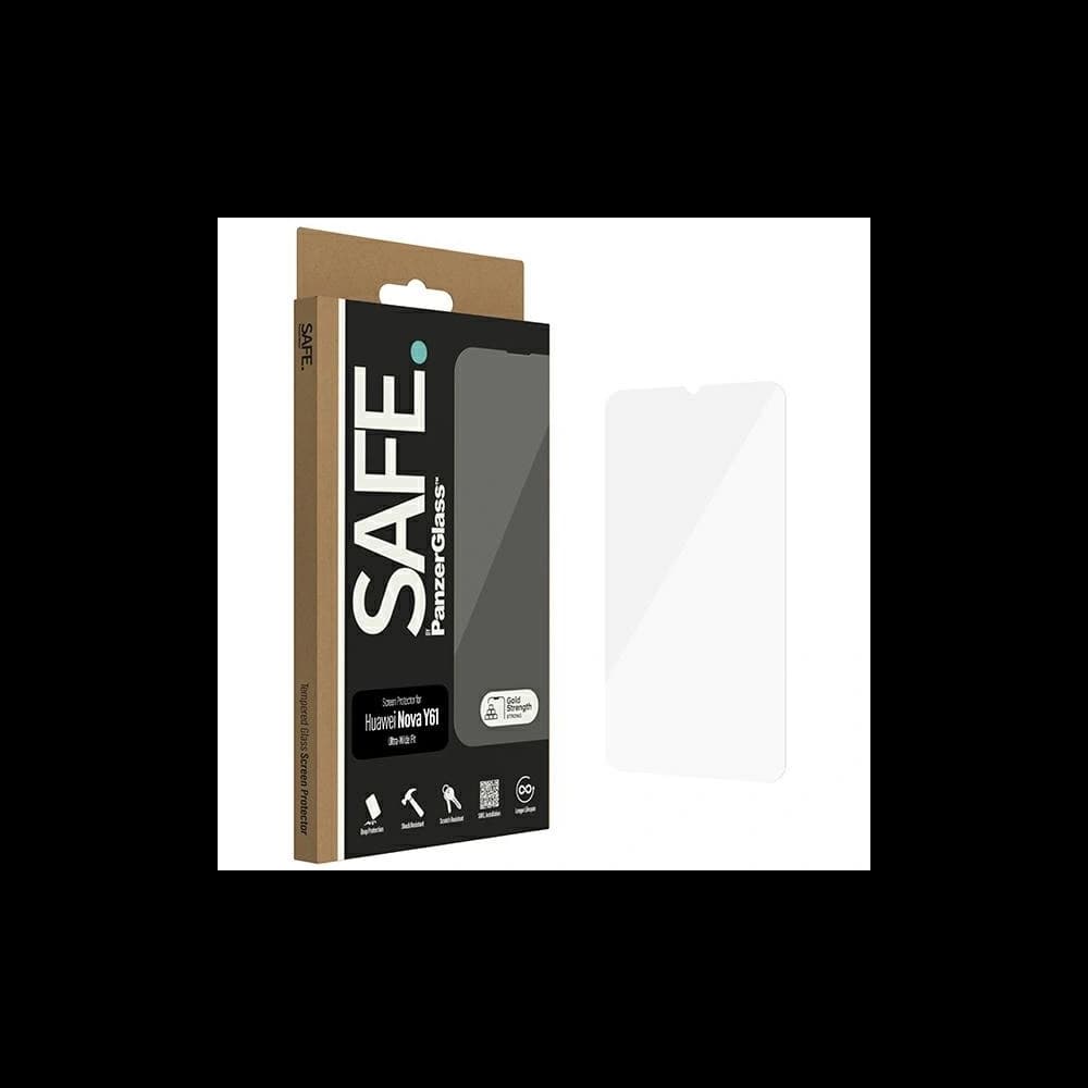 Tvrzené sklo SAFE od PanzerGlass Huawei Nova Y61 Ochranný sklo Ultra-Wide Fit - 1