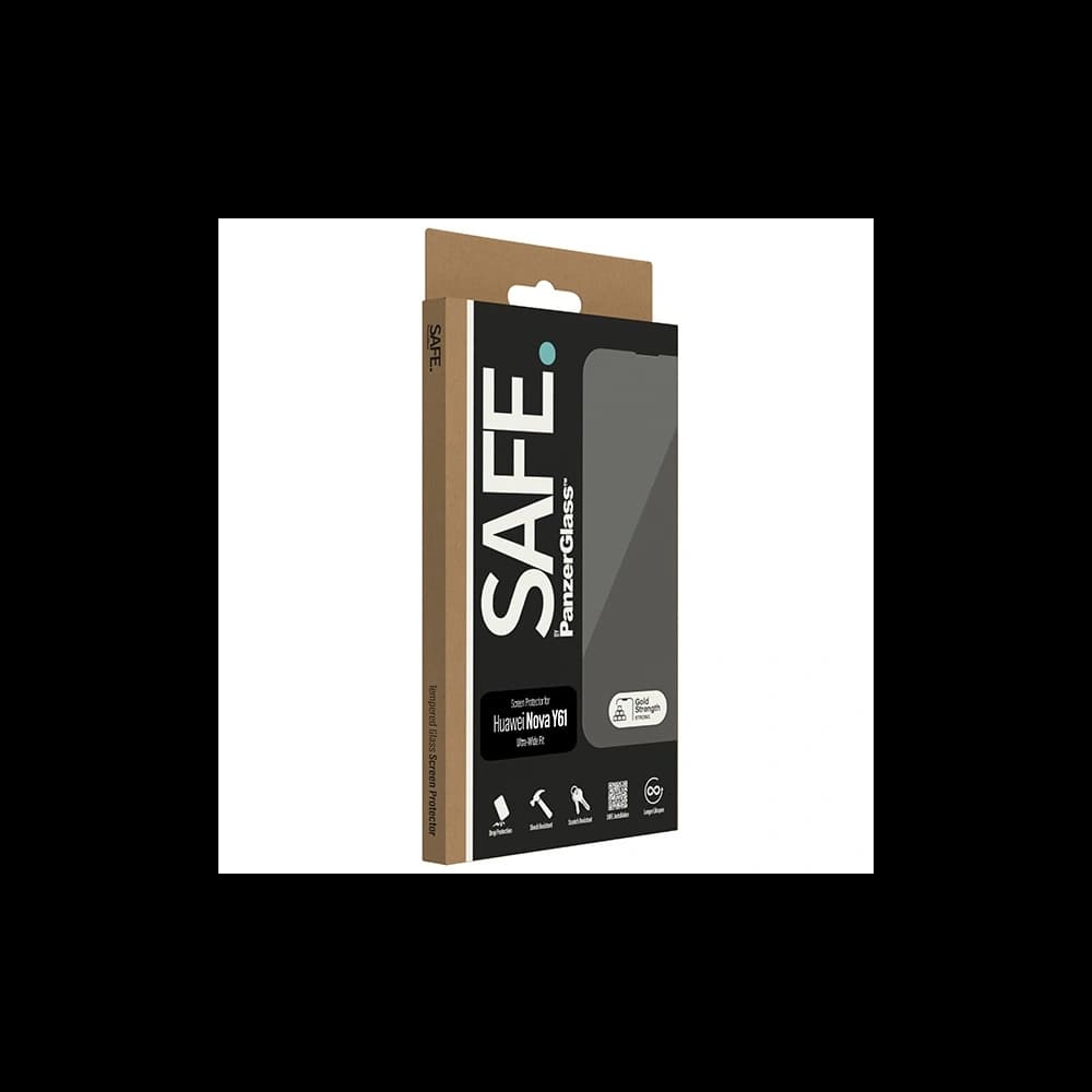 Tvrzené sklo SAFE od PanzerGlass Huawei Nova Y61 Ochranný sklo Ultra-Wide Fit - 4